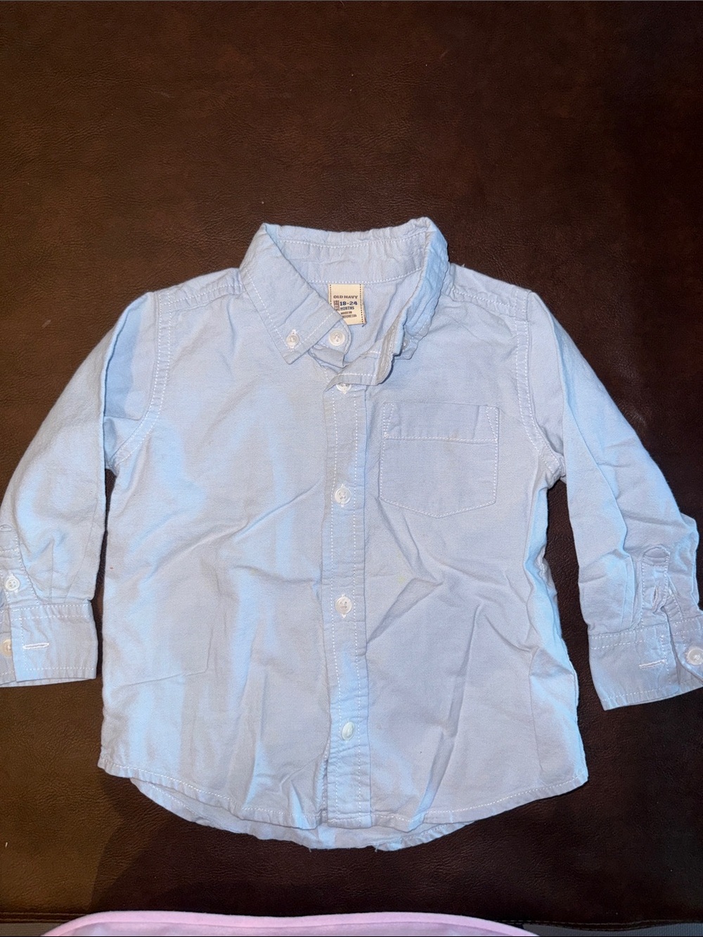 Old Navy Pale Blue Boys' Button-Down Shirt